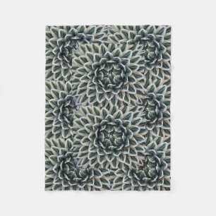 Agavenmuster-Fleecedecke Fleecedecke