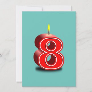 AGE 8 GEBURTSTAG 8. PARTY CUSTOM-EINLAGEN EINLADUNG