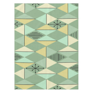 Age Art Diamonds Minze Green Yellow Tischdecke