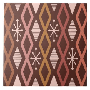 Age Diamond Columns Burnt Orange Fliese