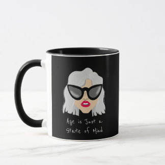 Age is Just a State of Mind Grandma Custom Name Tasse