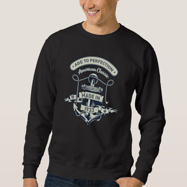 Age To Perfection American Classic Made In 1933 Sweatshirt (Vorderseite)