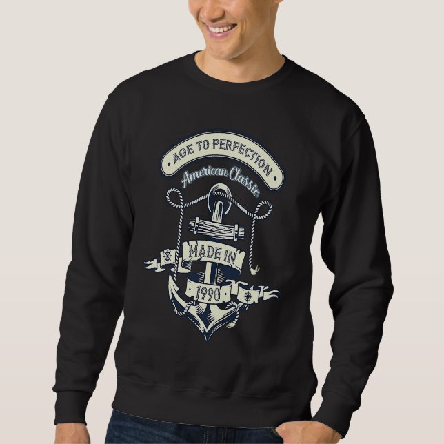 Age To Perfection American Classic Made In 1990 Sweatshirt (Vorderseite)