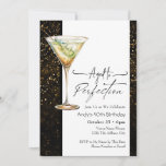 Aged to Perfection 40th Birthday Invitation Einladung<br><div class="desc">Birthday Cocktail/ martini graphic Invitations. Easy to personalize. All text is adjustable and easy to change for your own party needs. Simple Watercolor fruity drink  graphics. Invitations for him or her.  Any age,  just change the text. Aged to perfection theme</div>