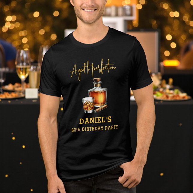 Aged to Perfection Cigar Whiskey 60th Birthday Tri-Blend Shirt (Von Creator hochgeladen)