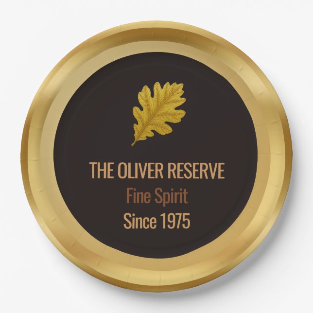 Aged to Perfection Gold Edition Whisky Celebration Pappteller (Vorderseite)