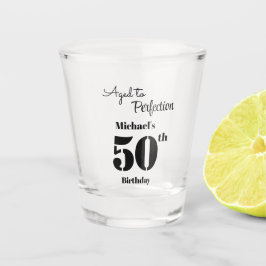 Aged to Perfection Men's 50th Birthday Schnapsglas