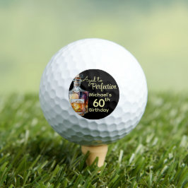Aged to Perfection Men's 60th Whiskey Birthday Golfball