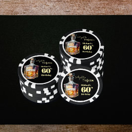 Aged to Perfection Men's 60th Whiskey Birthday Pokerchips