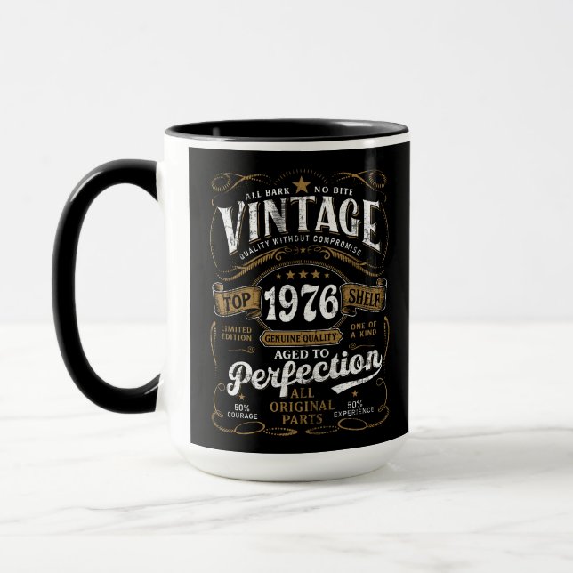 Aged To Perfection Vintage 1976 Birthday 50th   Tasse (Links)