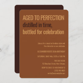 Aged to Perfection | Whisky Birthday Einladung