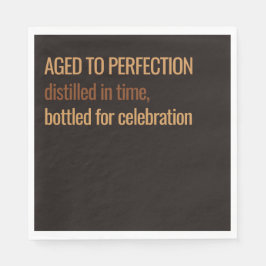 Aged to Perfection | Whisky Birthday Serviette