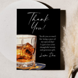 Aged To Perfection Whisky Glass Birthday Party Dankeskarte
