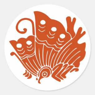 Ageha cho, Japan Runder Aufkleber