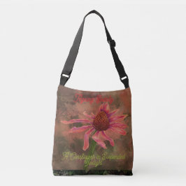 Ageing Beauty, A Coneflower in Suspended Twilight Tragetaschen Mit Langen Trägern