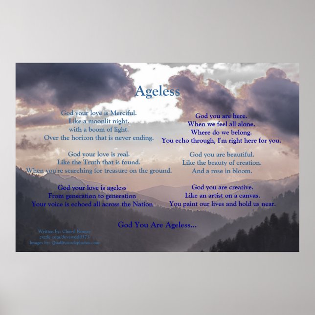 Ageless... Verfasst von: Cheryl Kinney Poster (Vorne)