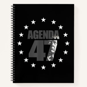 Agenda 47 Patriotic Trump: Wiederwahlkampagne Des Notizbuch