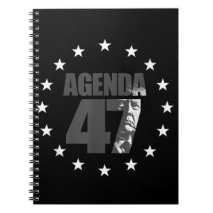 Agenda 47 Patriotische Trump-Wiederwahlkampagne Be Notizblock