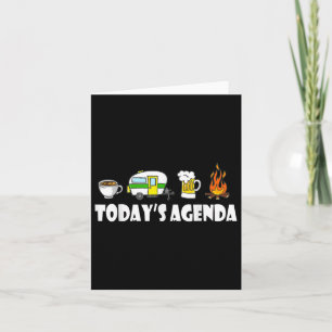 Agenda Camping Kaffee Pop Camper Beer Ca Karte