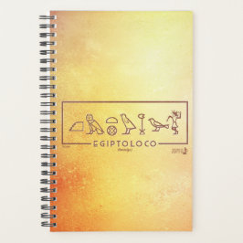 Agenda egiptoloco retro jeroglíficos planer