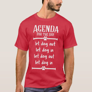 Agenda für den Gelassen Tag T-Shirt