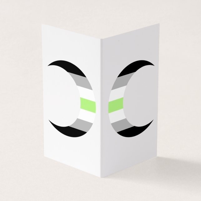 Agende Pride Crescent Moons Grußkarte Visitenkarten (Vorderseite)