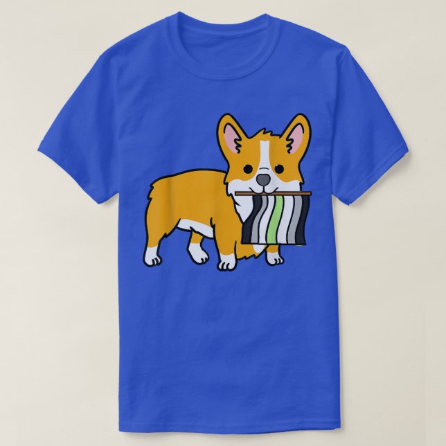 Agender Corgi Agender  T-Shirt (Design vorne)