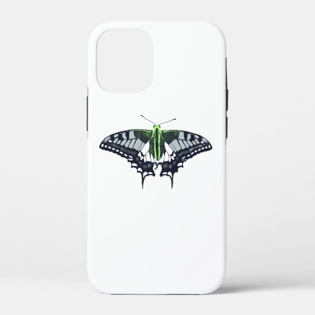 Agender Flag Swallowtail Butterfly Case-Mate iPhone Hülle (Rückseite)