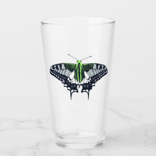 Agender Flag Swallowtail Butterfly Glas