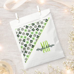 AGENDER FLORAL PATTERN LGBTQ CUSTOM MONOGRAM GESCHENKTÜTCHEN