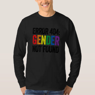 Agender Nicht Binär Stolz Fehler 404 Geschlecht Ni T-Shirt
