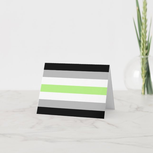 Agender Pride Flag Ankündigung (Vorderseite)