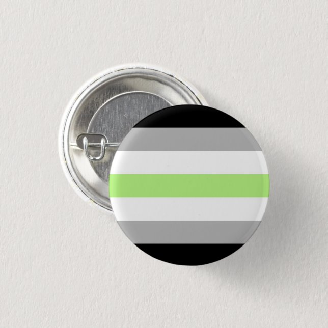 Agender Pride Flag Button (Vorne & Hinten)