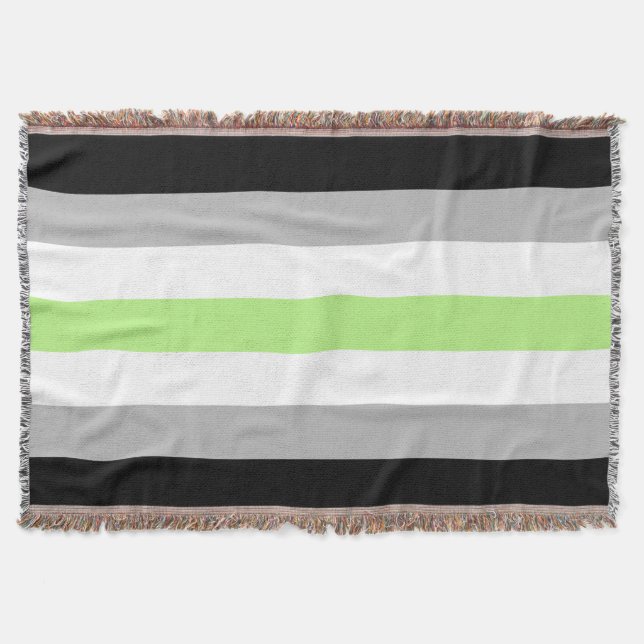 Agender Pride Flag Decke (Vorderseite)