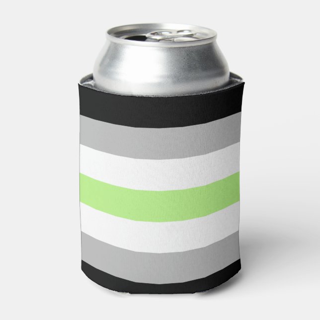 Agender Pride Flag Dosenkühler (Kanne Vorderseite)