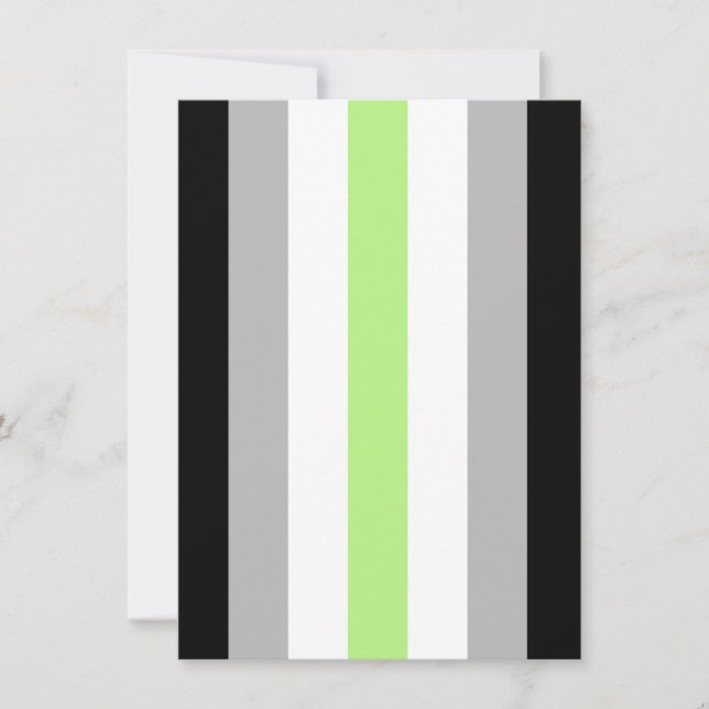 Agender Pride Flag Feiertagskarte (Vorderseite)