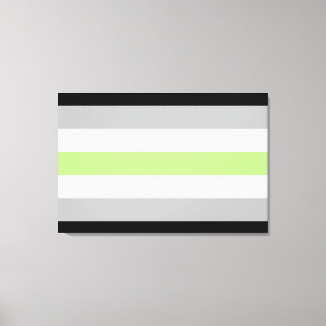 Agender Pride Flag Leinwanddruck (Vorderseite)