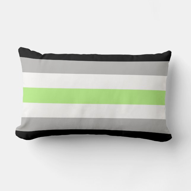 Agender Pride Flag Lendenkissen (Vorderseite)