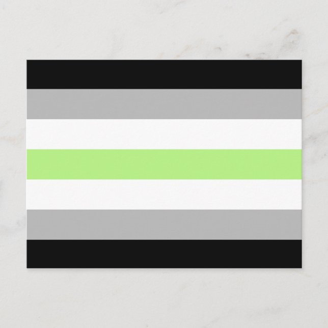 Agender Pride Flag Postkarte (Vorderseite)