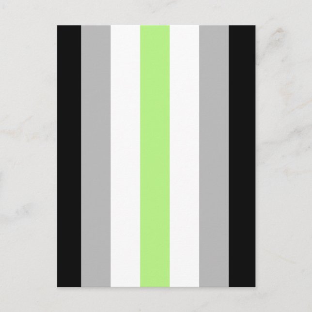 Agender Pride Flag Postkarte (Vorderseite)
