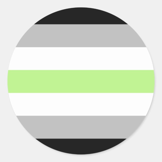 Agender Pride Flag Runder Aufkleber (Vorderseite)