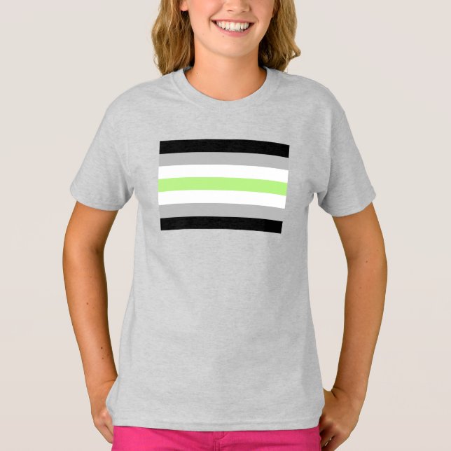 Agender Pride Flag T-Shirt (Vorderseite)