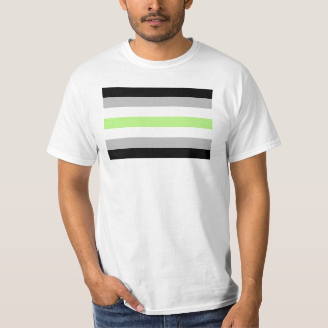 Agender Pride Flag T-Shirt (Vorderseite)