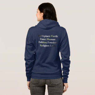 Agender Pride - Geburtsort: Erdrennen: Mensch Hoodie