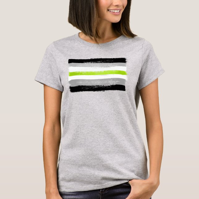 Agender Pride T - Shirt (Vorderseite)