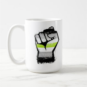 Agender Protest Fäuste Kaffeetasse