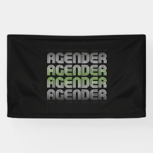 Agender Retro Stolz Banner