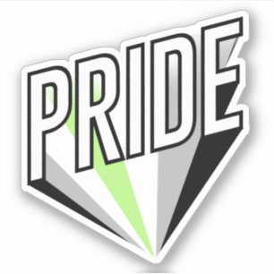 Agender Stolz-Ausbruch Aufkleber