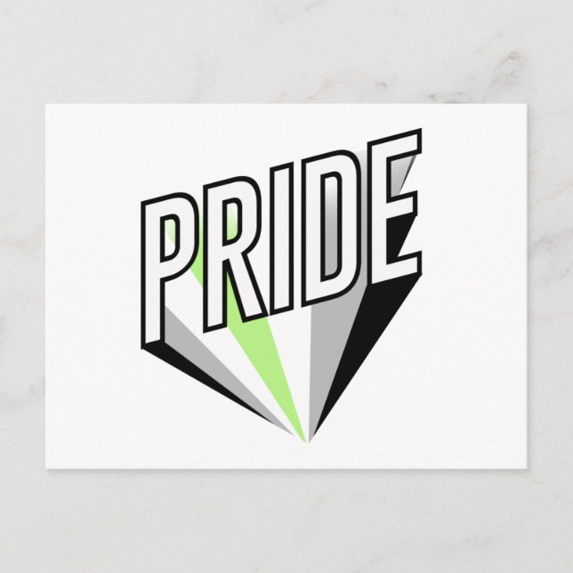 Agender-Stolz-Ausbruch Postkarte (Vorderseite)