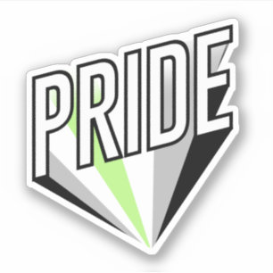 Agender Stolz Explosion Aufkleber